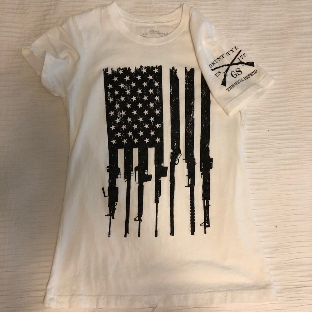 White grunge T-shirt